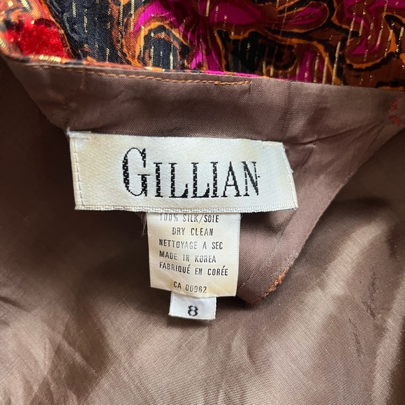 Vintage Silk Dress w Open Back - Picture 10 of 10